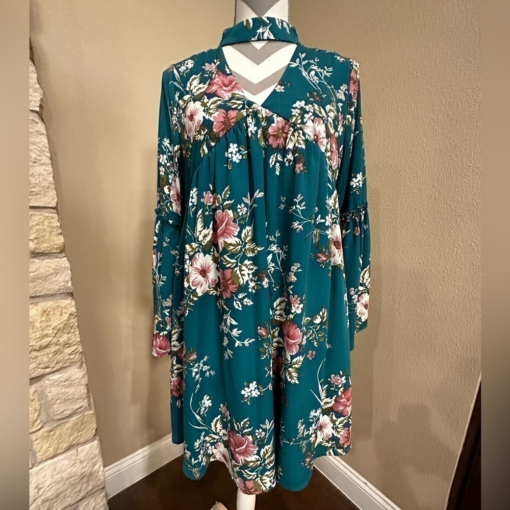 Altar’d State green floral dress